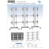 Meuble Mobile Haut de Gamme pour Mur d image 3x3 = 9 Ecrans de 45 à 55 pouces