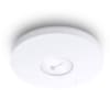 Tplink AX3000 Ceiling Mount Dual-Band Wi-Fi 6 Access Point PORT:1×1Gbps RJ45 Port（No power adapater)SPEED:574Mbps at  2.4 GHz + 2402 Mbps at 5 GHzFEATURE: 802.3at POE  2×Internal Antennas, 160MHz  Supported, MU-MIMO, Seamless Roaming, Band Steering,