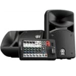 SYSTEME DE SONORISATION KIT DE 2 HAUT-PARLEURS AMPLIFIES + TABLE DE MIXAGE INTÉGRÉE