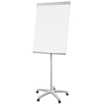 FLIPCHAT PAPERBOARD AVEC BRAS & ROULETTES