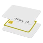 RFID PVC MIFARE  4K  AVEC NUMERO DE SERIE 13.56MHZ SANS FIL 0,8MM Min 200