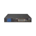Switch 8 ports 10/100/1000T 802.3at PoE + 2 ports 10/100/1000T Gigabit 20Gbps