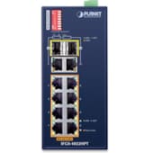 IP30 Industrial 8-Port 10/100TX 802.3at PoE + 2-Port Gigabit TP/SFP combo