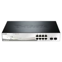 Smart Switch 8 ports Gigabit 10/100/1000 Mbps PoE + 2 ports combo T/SFP