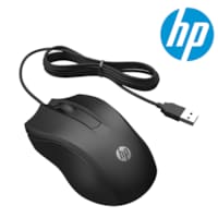 HP 100 Wired Mouse - Black