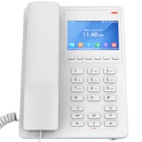 téléphone IP 2 Comptes SIP / 2 Lignes Ecran LCD Couleur Rétroéclairé 3.5  Wi-Fi 6 Montage Bureau ou Mural