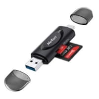 Flash Card Reader WK13 USB3.0 + Type C vers MSD/SD gris