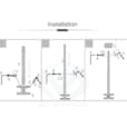 Support Plafond Plat ou Incliné pour Ecrans 32-65