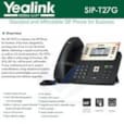 Téléphone 6 comptes SIP Gigabit PoE USB Ecran LCD 3,66" SIP-T27G