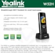 Combiné Dect SIP pour téléphone sans fi W52H
