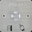 BOUTON DE SORTIE CARRE EN INOX SANS CONTACT 12V NO/NC/COM OP19D OP19D