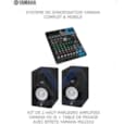 SYSTEME DE SONORISATION KIT DE 2 HAUT-PARLEURS AMPLIFIES + TABLE DE MIXAGE AVEC EFFETS MG1OXU + 2 HS-5i
