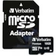 MicroSDHC 16 Go Classe 10 avec adaptateur 44082