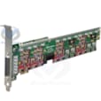 Carte analogique PCIe 12 Ports FXO/FXS avec le module anti-echo A40012