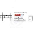 Support Mural Ultra-Plat pour Ecran avec Témoin + Kit Complet de Fixation 634X400 DGT-MONT-LT01M