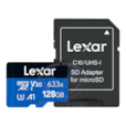 Carte SD microSDXC 128GB MS633X High-Performance 633x UHS-I avec adaptateur SD LSDMI128BB633A