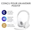 Casque filaire Logitech H390 - Blanc - USB 981-001286