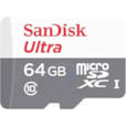 CARTE SANDISK ULTRA MICROSDHC™/MICROSDXC™ UHS-I 64GO SDSQUNR-064G-GN3MN