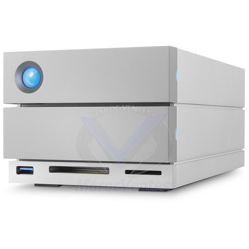 Système de stockage DAS LaCie 2big Dock STGB8000400 - 2 x Total de compartiments Bureau - USB 3.0 Type A - Serial ATA/600 STGB8000400