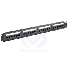 PANNEAU DE BRASSAGE CAT6 UTP 24 PORTS IDC 1U LINXCOM
