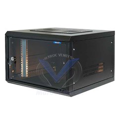 ARMOIRE INFORMATIQUE 24U 600x600 AVEC ETAGÈRE ET VENTILATION