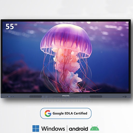 Écran Interactif 55 POUCES Tactile Google EDLA Certified ROM 128GB RAM 8GB CDX-55i