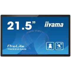 Ecran Tactile Interactif Full HD PCAP 10pt 21.5'' Verre Bord à Bord 24/7 TW2223AS-B2