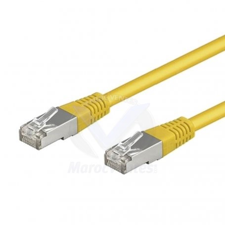 CORDON 1M CAT6A/FTP CCA PVC JAUNE LINKTECH LIN-1M_FTP/J