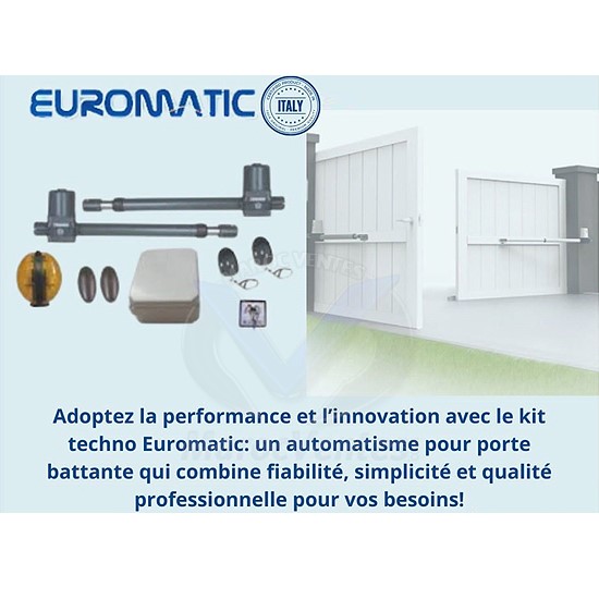 Kit Automatisme pour Porte Battante Kit Euromatic