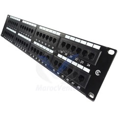 PANNEAU DE BRASSAGE 48 PORTS UTP CAT6 LINXCOM 2U