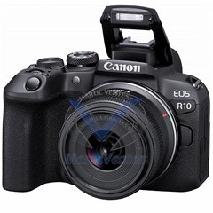 APPAREIL PHOTO HYBRIDE CANON EOS R10 + OBJECTIF RF-S 18-45MM F4.5-6.3 IS STM KIT