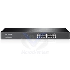 Tplink 16-port Gigabit Switch, 16 10/100/1000M RJ45 ports, 1U 19-inch rack-mountable steel case