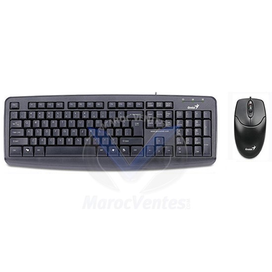 Clavier standard + souris optique filaire (AZERTY Français) 91163239475