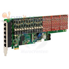 Carte PCI-E Analogique 24 Port 6 Module  FXO/FXS