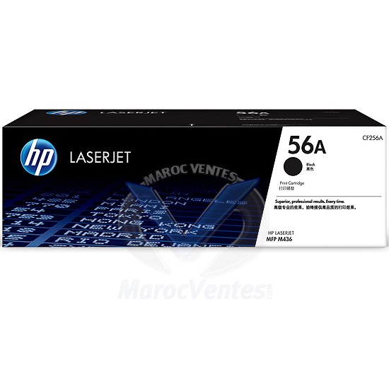 HP 56A Black Original LaserJet Toner Cartridge CF256A