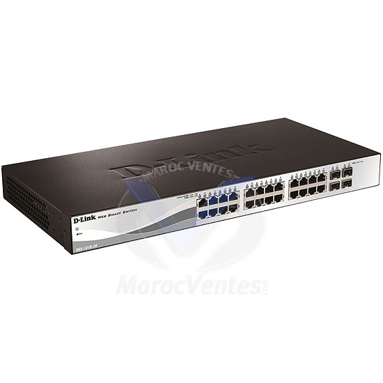 Smart Switch 24 Ports 10/100/1000 Mbps + 4 Ports Combo Gigabit/SFP DGS-1210-28