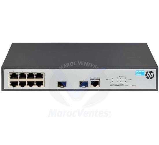 Switch HPE OFFICECONNECT 1920S 8G GIGABIT 8 Ports RJ-45 10/100/1000 SMART MANAGED JL380A