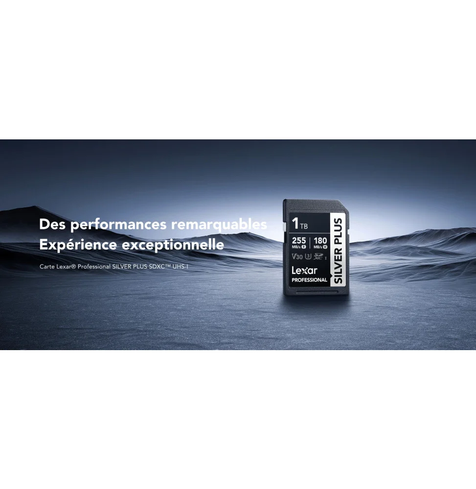 LEXAR CARTE SD SD Silver Plus 128GB Professional SILVER PLUS SDXC™ UHS-I cards,up to 205MB/s re 12M LSDSIPL128G-BNNNG