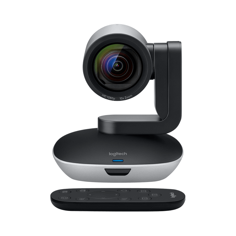 Logitech PTZ Pro 2 HD Caméra pour VisioConférence Full HD 1080p avec Télécommande 960-001186 PTZ Pro 2