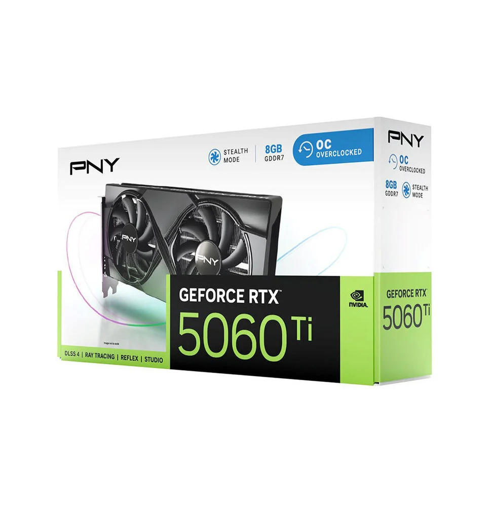 PNY RTX 5060 Ti 8Go OC Dual Fan VCG5060T8DFXPB1-O