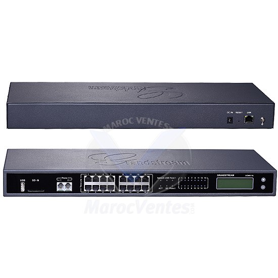 IPBX IP avec 2 Ports FXS et 16 Ports FXO. UCM6116