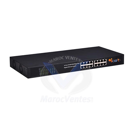 16-port 10/100M/1000M unmanaged 16 Port support PoE Switch in  Metal case(260W power) FR-S1016PEG-C