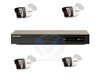 4 Caméras IP Full HD 2MP PoE + 1 NVR 4 Canaux