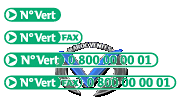 N° Vert N° VERT